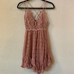 Free People mauve pink dress